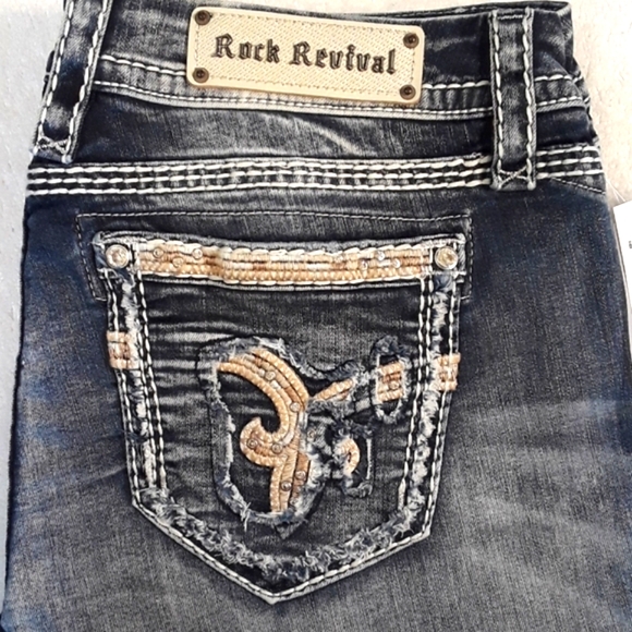 🆕️Rock Revival Easy Straight Jeans. Women's Plus Size: Waist 34x34 Inseam. - Picture 8 of 13